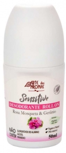 Desodorante Natural Roll On Rosa Mosqueta & Gerânio 50ml - Arte dos Aromas