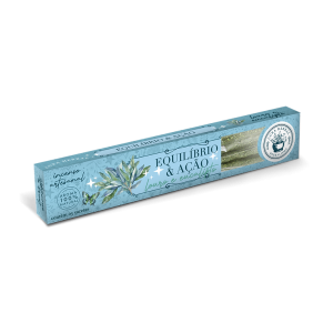 INCENSO EQUILÍBRIO E ACAO 5 VARETAS CURA HERBAL