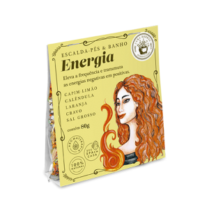 ESCALDA- PÉS E BANHO ENERGIA 80G CURA HERBAL