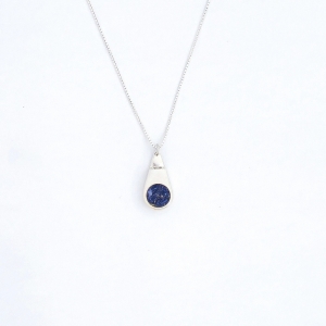 Pingente Difusor Prata 952 Gota Lazuli com corrente  NATUREZZA