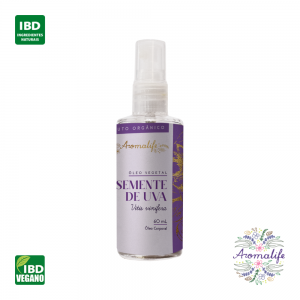 ÓLEO VEGETAL SEMENTE DE UVA ORGÂNICO 60ML - AROMALIFE