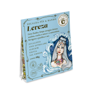 ESCALDA- PÉS E BANHO LEVEZA 80G CURA HERBAL