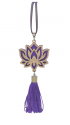 LÓTUS TIBETANA ROXO COLAR AROMÁTICO COM TASSEL - VORTUNA