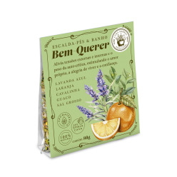 ESCALDA- PÉS E BANHO BEM-QUERER 80G CURA HERBAL