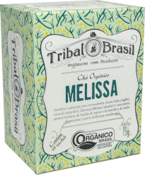 Chá Orgânico de Melissa (Pura) - Caixa - 15 Sachês - 15g - Tribal Brasil