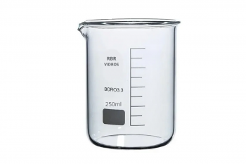 BEQUER DE VIDRO FORMA BAIXA 250ML