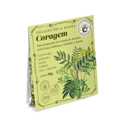 ESCALDA- PÉS E BANHO CORAGEM 80G CURA HERBAL