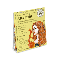 ESCALDA- PÉS E BANHO ENERGIA 80G CURA HERBAL