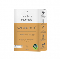 Sândalo em pó 100g - Herbia Ayurvedic